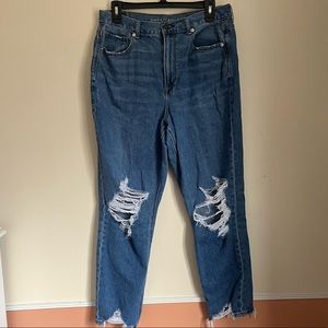 American Eagle Mom Jeans Vintage Ripped size 12